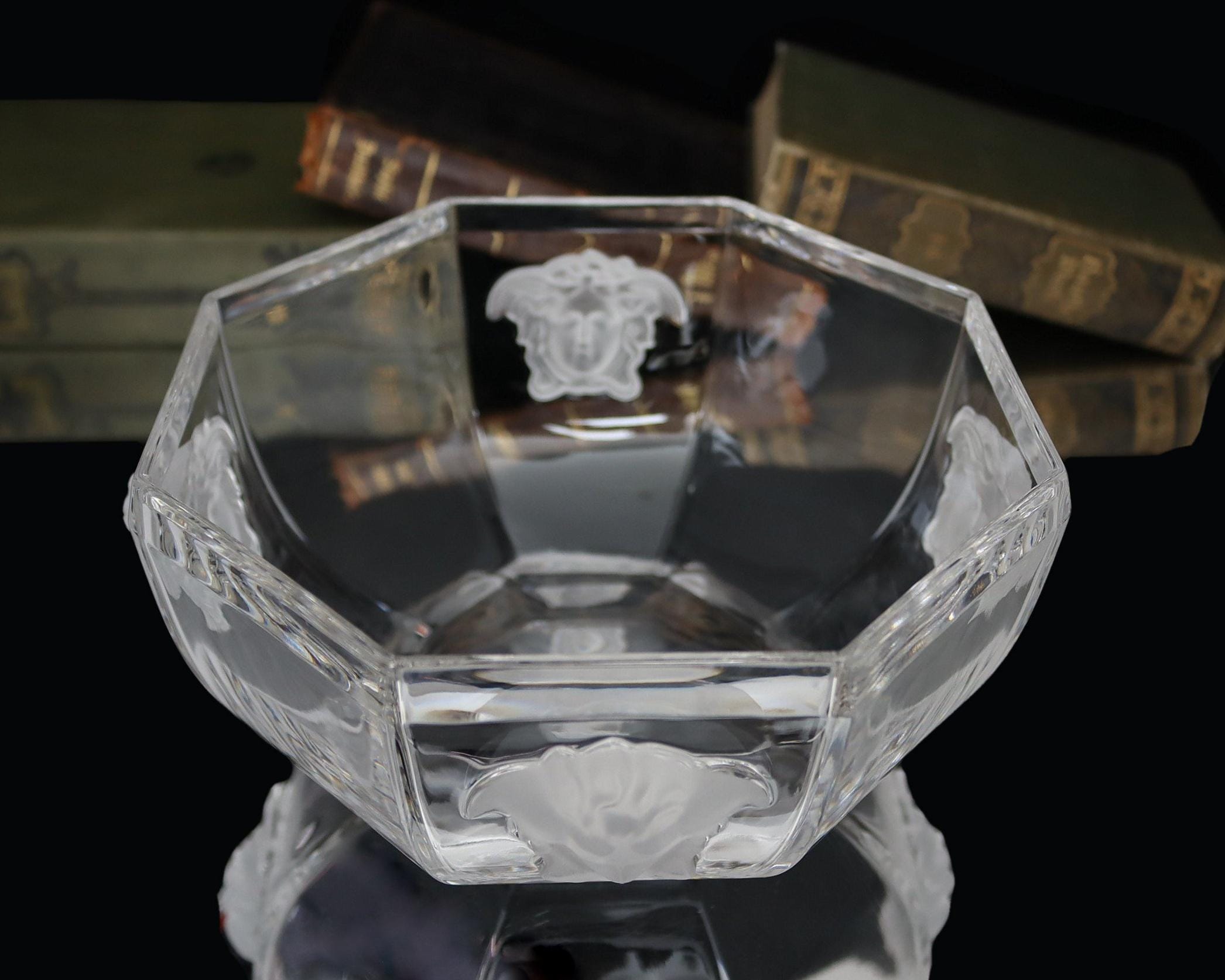 Rosenthal Versace Crystal Salad Bowl - Medusa Lumière Line - Etsy