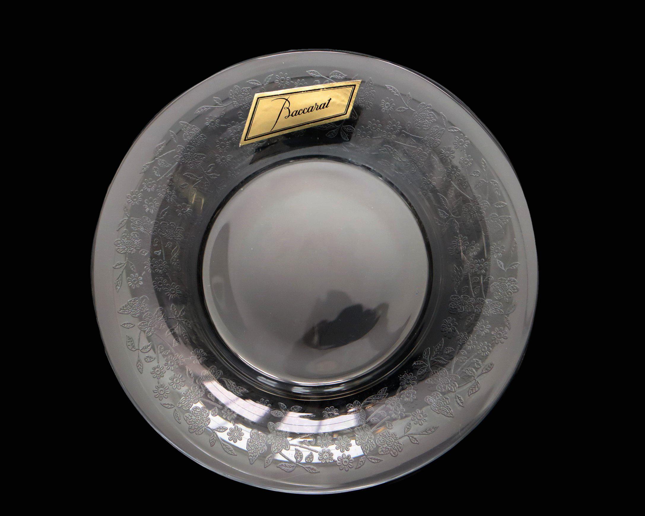 1x Baccarat Crystal Plate Ø 16 Cm, Signed - Etsy
