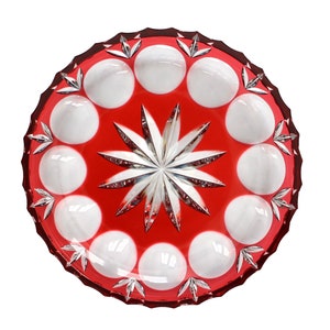 XL Cranberry Crystal Bowl Ø28cm - NACHTMANN
