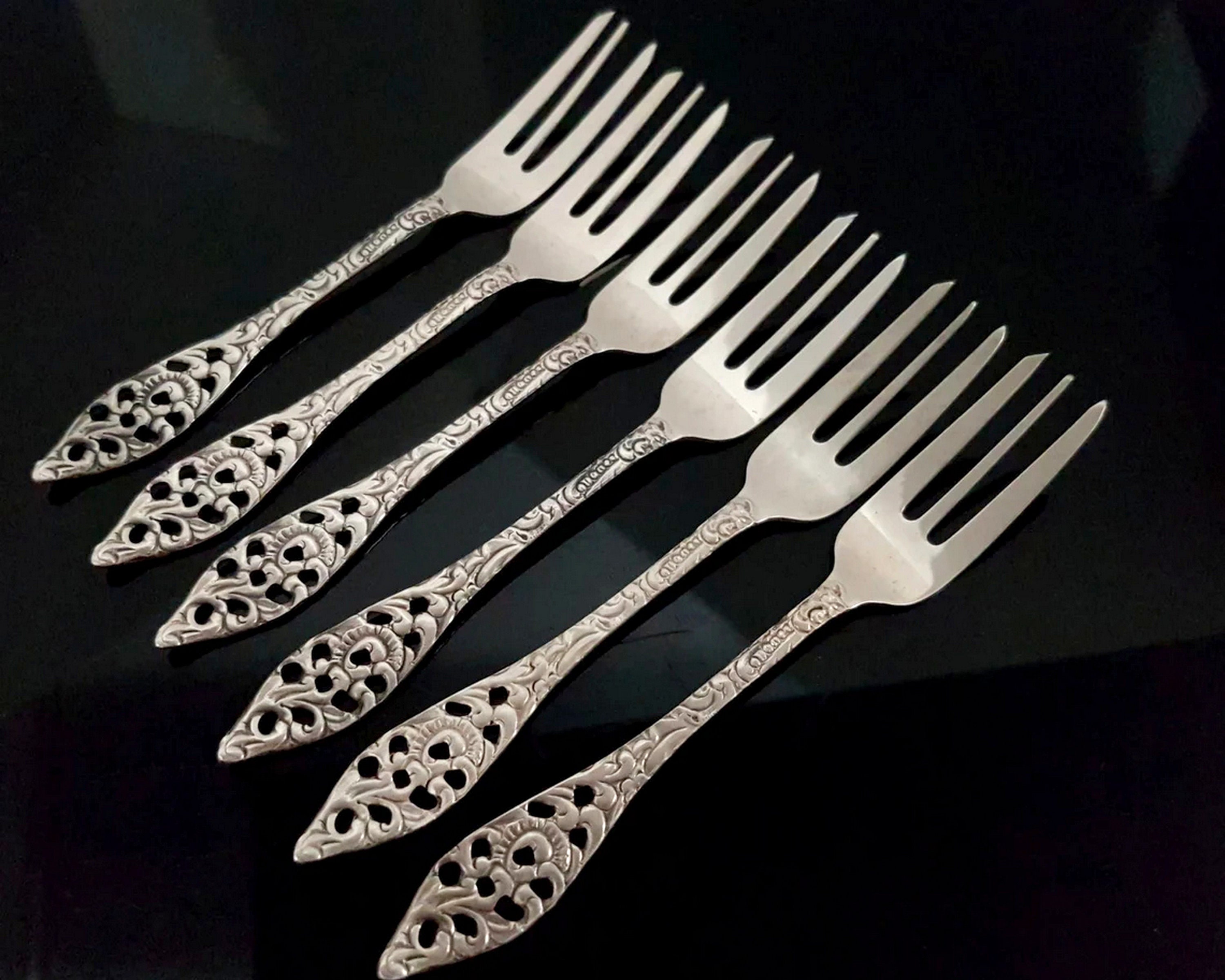 銀メッキデザートフォーク | 6本セット - Etsy 日本