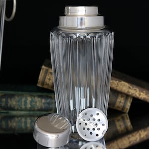 WMF Crystal Cocktail Shaker with Silverplated Mounting