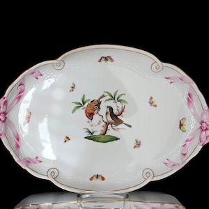 Large Ribbon Tray - HEREND Rothschild