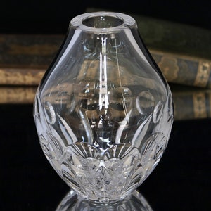 CRYSTAL VASE, Cut Decor