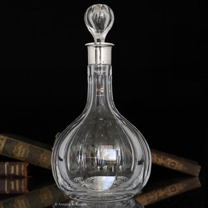 DEYHLE Crystal Decanter with 925 Sterling Silver Mounting