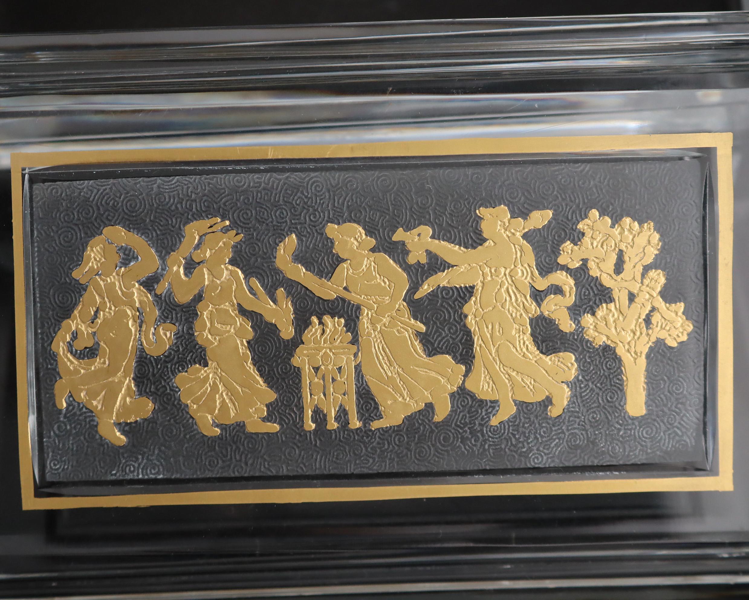 Val Saint Lambert ヴァルサンランベール 花の踊り ボックス VAL ST LAMBERT Crystal Trinket Box - Dance De Flore Line - Etsy