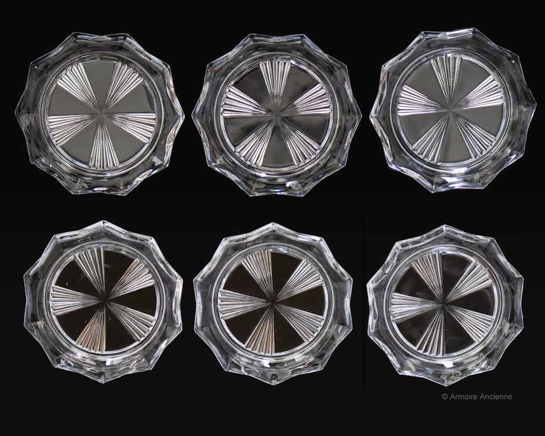 6x CRYSTAL COASTERS, France - Etsy