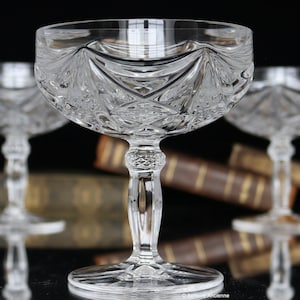 2x kristallen CHAMPAGNE COUPES