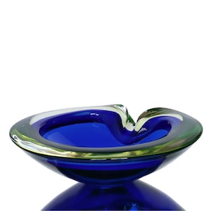 Murano GLAS SCHALE in Blau