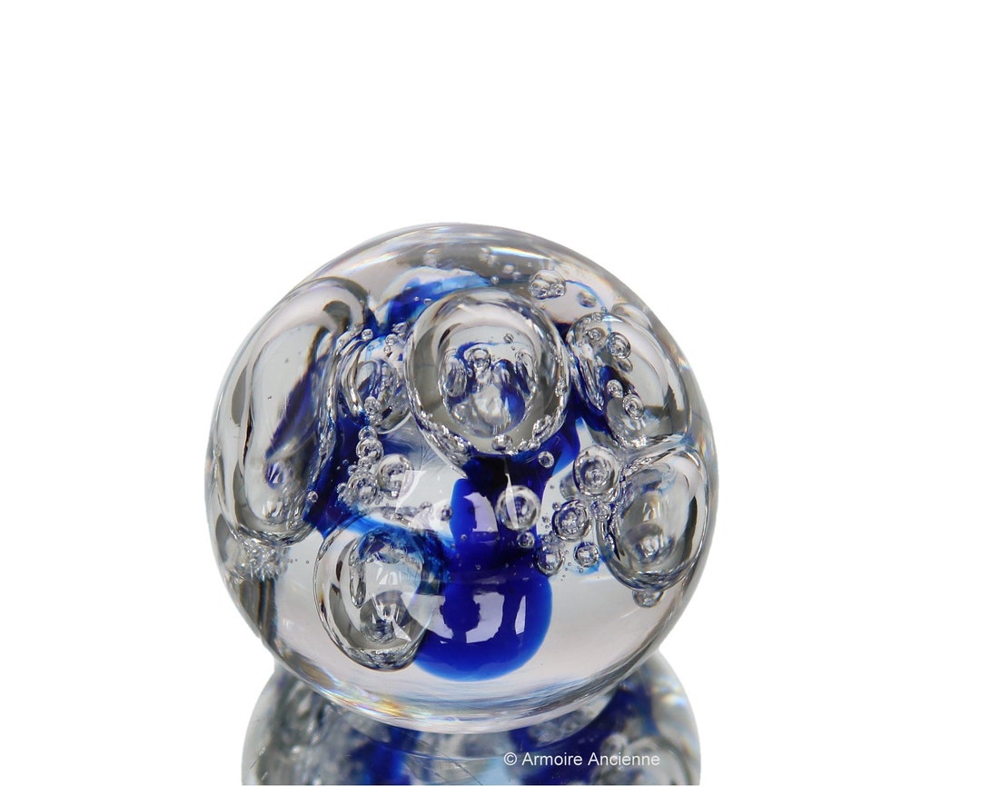 Glass Ball PAPERWEIGHT With Controlled Bubble Inclusions - Etsy