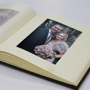 Personalised Ivory Linen Photo Album 5 Sizes Available image 4