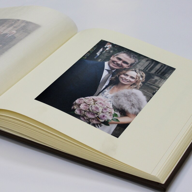 Personalised Ivory Linen Photo Album 5 Sizes Available image 4