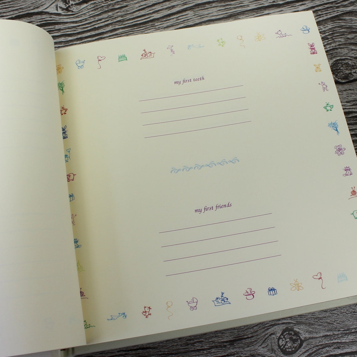 Personalised Newborn Baby Girl Memory Book Baby Record Book Etsy