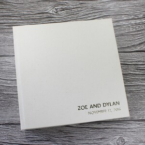 Personalised Ivory Linen Photo Album 5 Sizes Available image 6