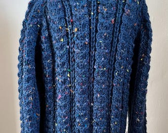 Hand Knitted, Childs Neutral Gender Jumper - Fits Age 4 -,5 years