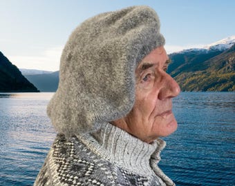 Hand Knitted Shetland Wool Scots Bonnet- Outlander Inspired Tam O' Shanter