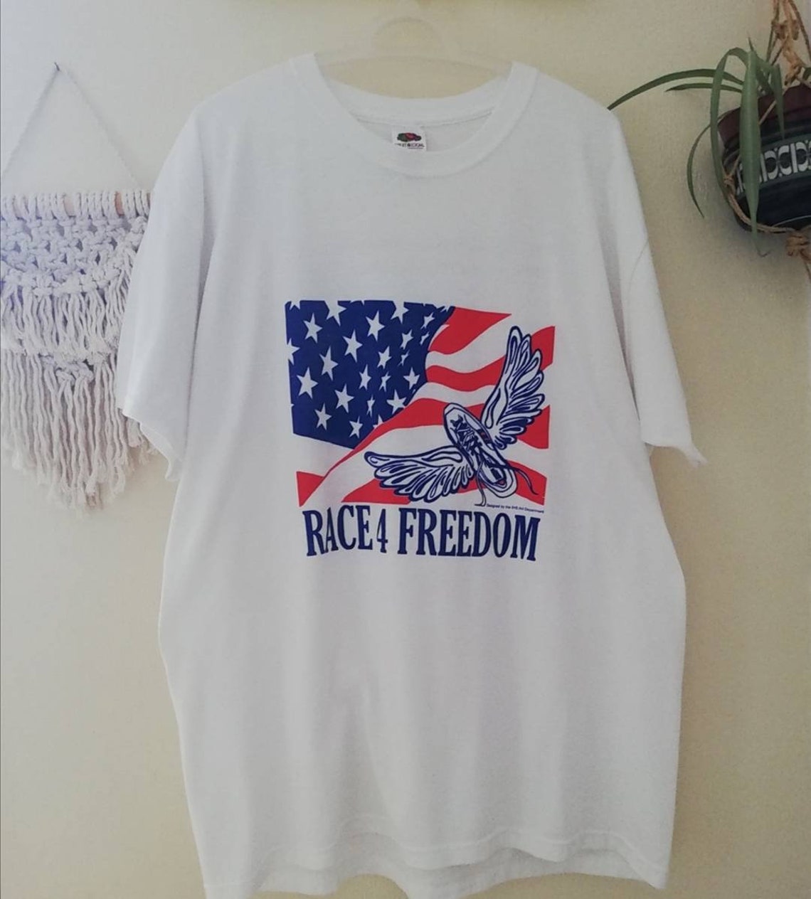 Souvenir Shirt // USA Flag 90s Holiday Slogan Graphic Cotton - Etsy Israel