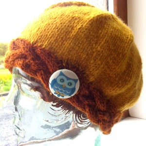 Patrón de gorro de punto Duilleoga an Fhómhair. Patrón de tejer, Descargar PDF,