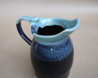Tall Pitcher (Cylinder with Black Glaze and Panama Red Rim)