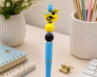 Gelbe Jacke Perlen-Stift