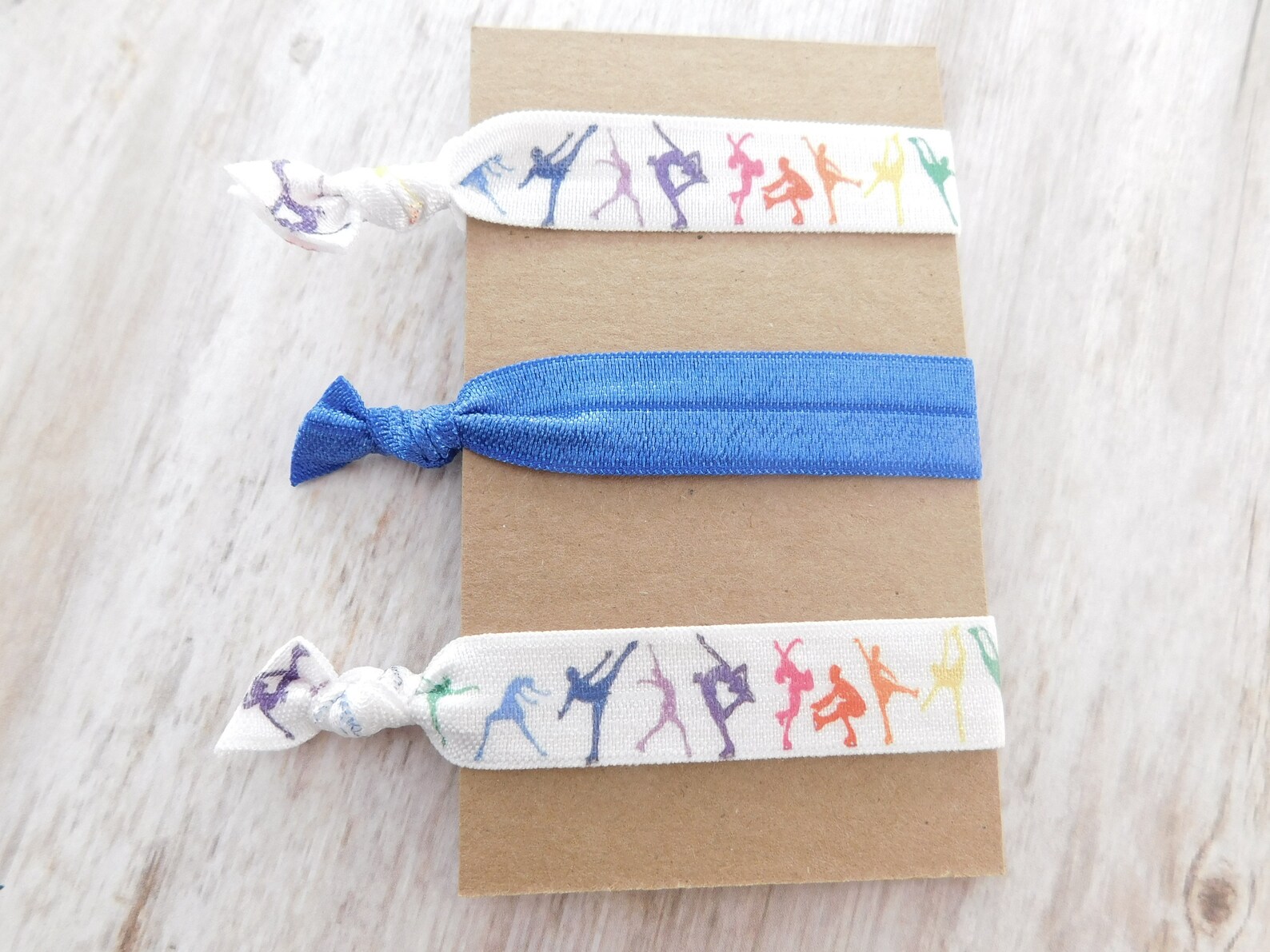 Ice Skating Hair Ties Ice Skate Party Favors Colorful Hair Etsy