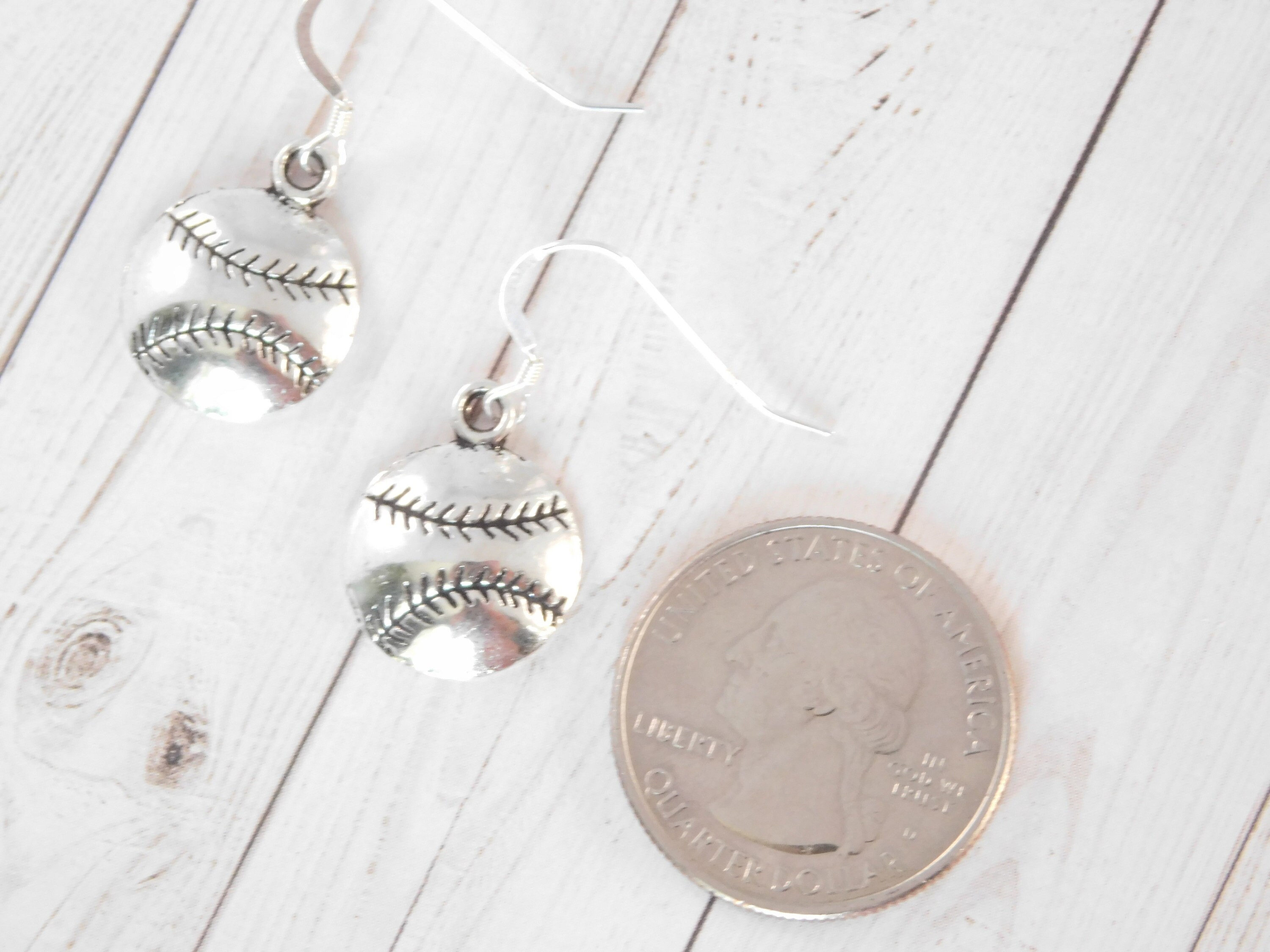 Baseball Earrings Softball Earrings Baseball Fan Gift Etsy