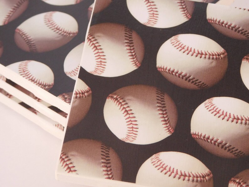 Baseball Coasters Man Cave Coasters Sports Decor Baseball Etsy