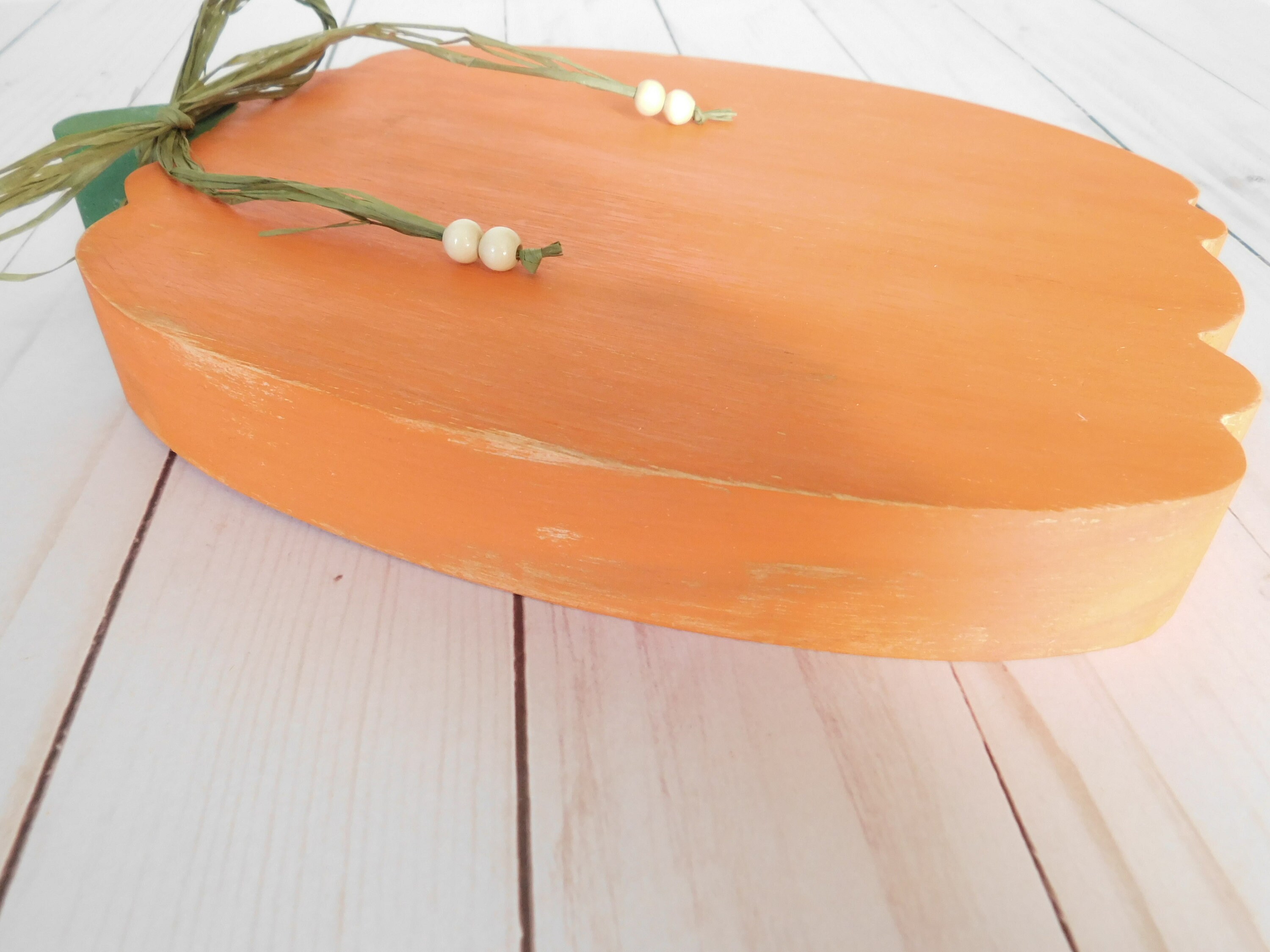 Pumpkin Decor Orange Pumpkin Wood Pumpkin Fall Home Decor Etsy