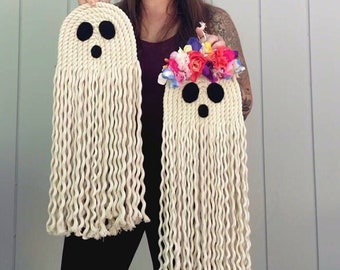 Ghost Macrame Wall Hanging // READY TO SHIP