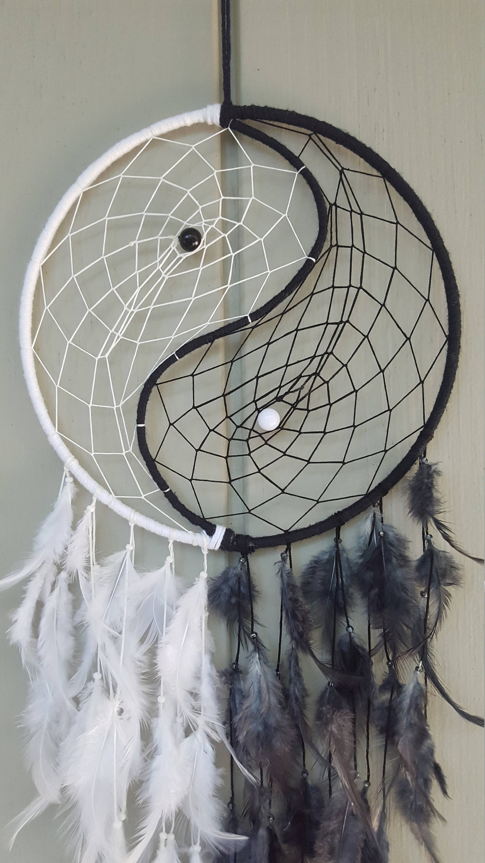 Yin Yang Dream Catcher // MADE TO ORDER Etsy