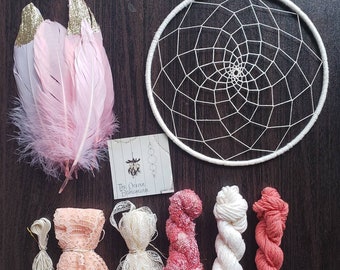 DIY Kit // Sweet Pea Dream Catcher // Nursery Decor // READY to SHIP