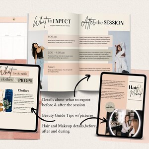 Senior Photography Welcome Guide Canva Template: Beauty Tips, Product and Info Guide, EMILY image 5