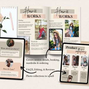 Senior Photography Welcome Guide Canva Template: Beauty Tips, Product and Info Guide, EMILY image 3