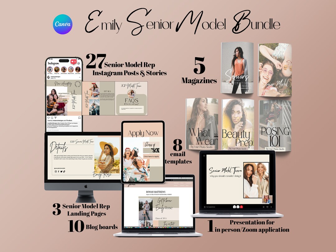 EMILY Senior Model Rep Collection, Photographer Session Prep, Senior ...