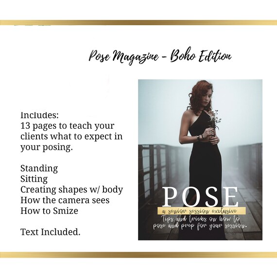 Pose Magazine Pose Guide Boho Welcome Packet Teach Your Etsy