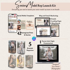 EMILY Senior Model Rep Program Bundle: Canva Marketing Kit (Digital Download)