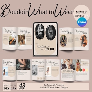 Boho Canva What to Wear to Boudoir Photoshoot, Lingerie Styles for Boudoir Photographers, Boudoir Style Guide, Boudoir Wardrobe Tips, CELINE