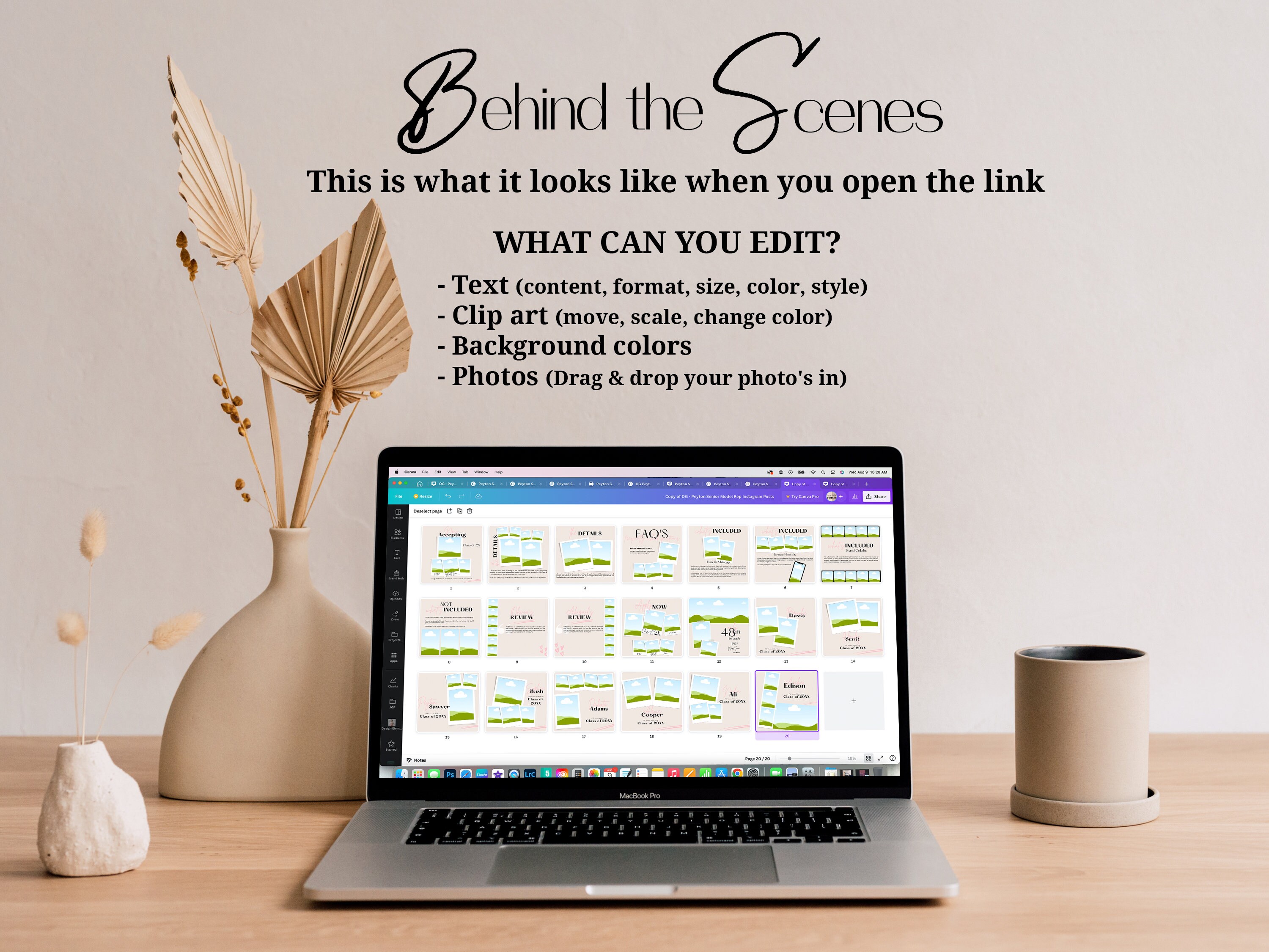 PEYTON Senior Model Rep Collection, Canva Senior Model Rep Magazine ...