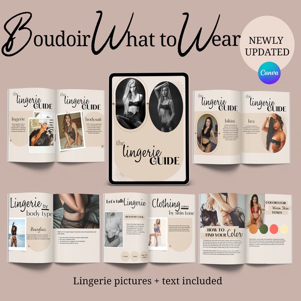 Boho Canva What to Wear to Boudoir Photoshoot, Lingerie Styles for Boudoir Photographers, Boudoir Style Guide, Boudoir Wardrobe Tips, CELINE