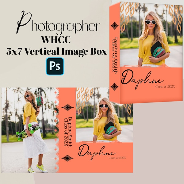 Photoshop Senior Photographer Box, WHCC Print Box, Senior Box, Presentation Box, Photographer Packaging, Designer Photograper Templates