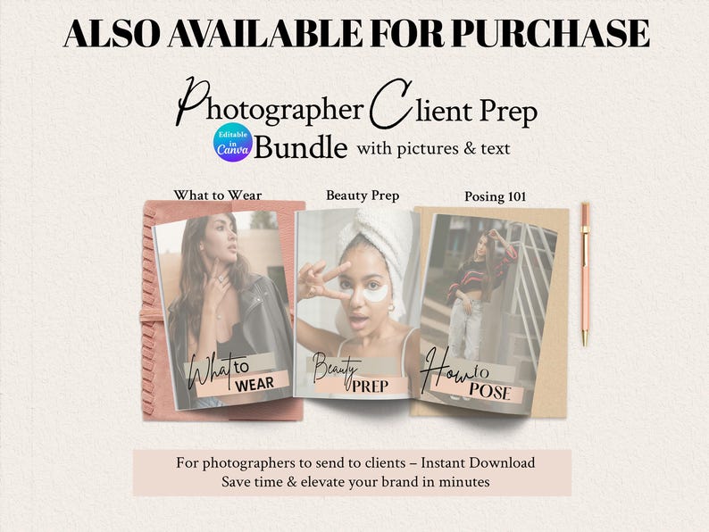 Photographer Client Style Guide: 64-Page Canva Template (Digital Download) With Pictures image 12