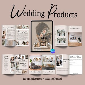 Editable Canva Wedding Photography Price List & Sales Guide – Prints, Canvas Collections, Wall Art, and Save the Date Card Ordering Template