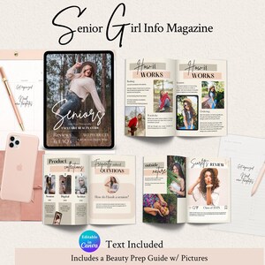 Senior Photography Welcome Guide Canva Template: Beauty Tips, Product and Info Guide, EMILY image 1