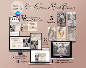 EMILY Senior Model Rep Collection, Photographer Session Prep, Senior Model Workbook, Senior Model Instagram Application, Senior Ambassador