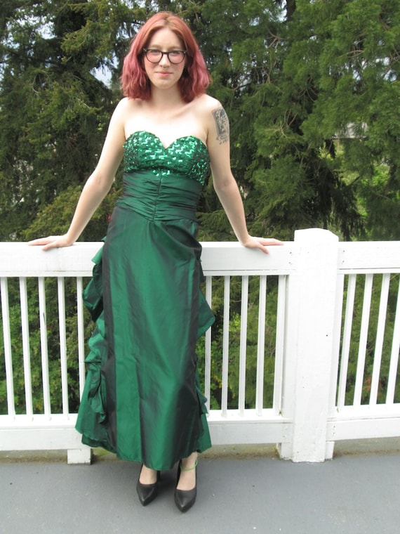 Emerald Green Mermaid Prom Dress