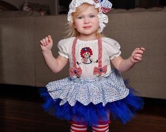 NWT Small child Faux Sequin Costume Christmas Colors German Dance Pageant