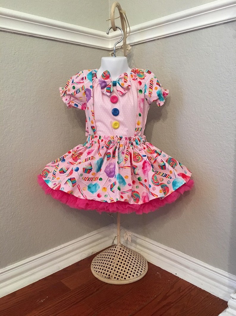 Cotton Candy Pageant Candy Land Birthday Carnival outfit Circus Cotton Candy dress Girls 1st Birthday Outfit Cotton Candy party clown