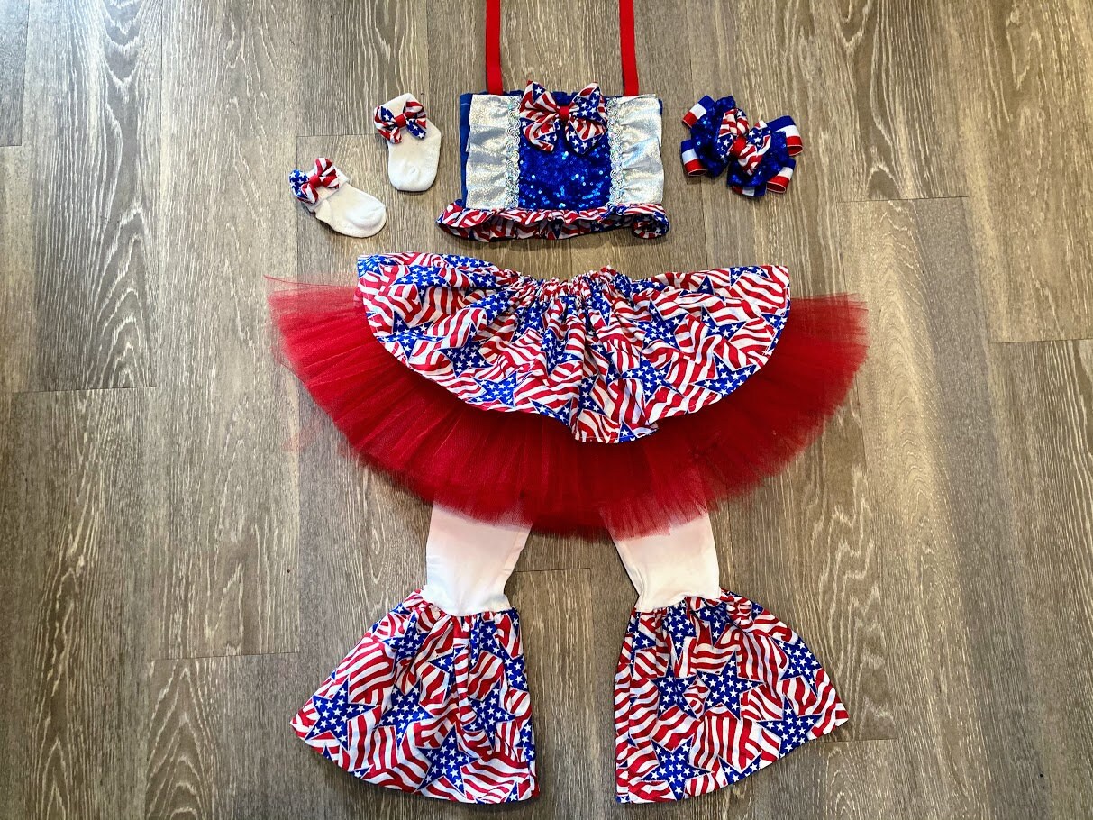 Glitz Pageant bumbo 4th of July