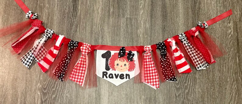 2nd Raggedy Ann party outfit dress tutu custom tee shirt Raggedy Ann Birthday 1st smash cake baby toddler second first birthday doll