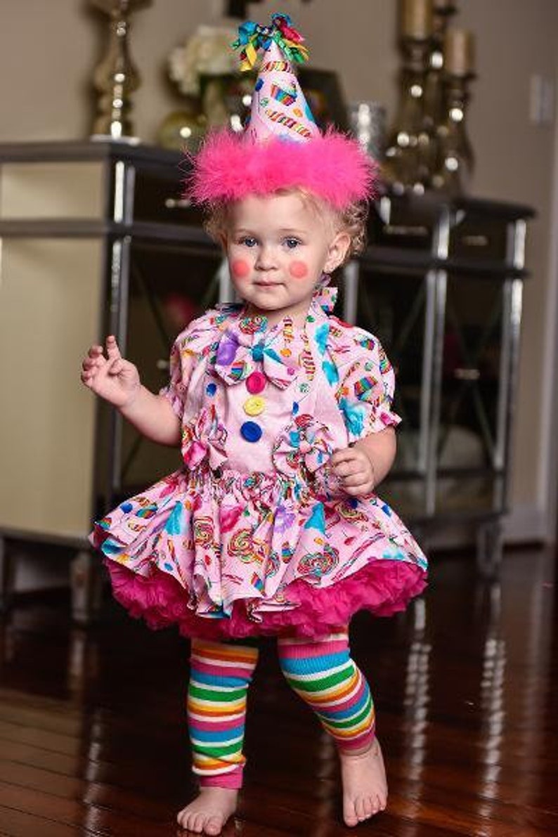 Girl's Pageant Clown Costume Clown Outfit Clown Birthday - Etsy