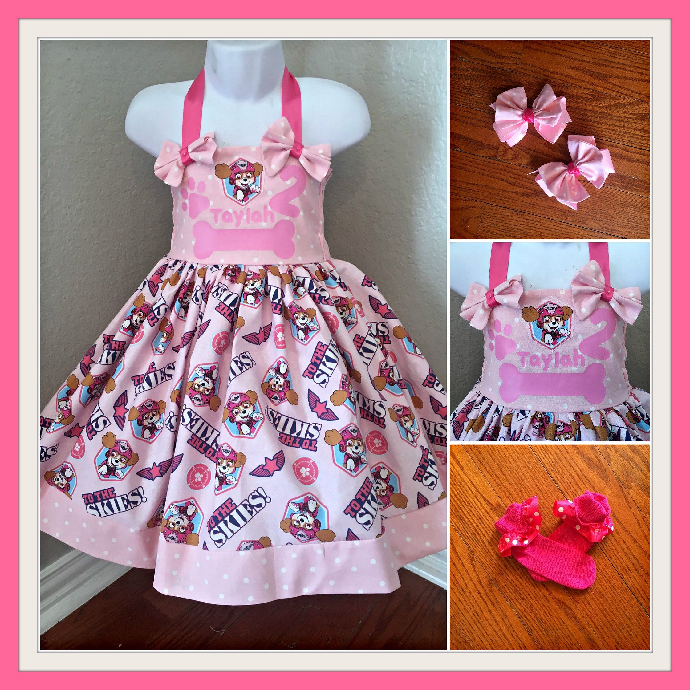 paw patrol girl birthday dress